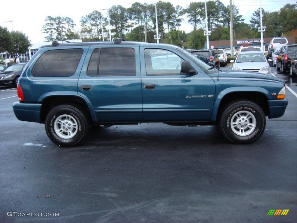 2000 Durango SLT 4x4 - Aquamarine Metallic / Mist Gray photo #3
