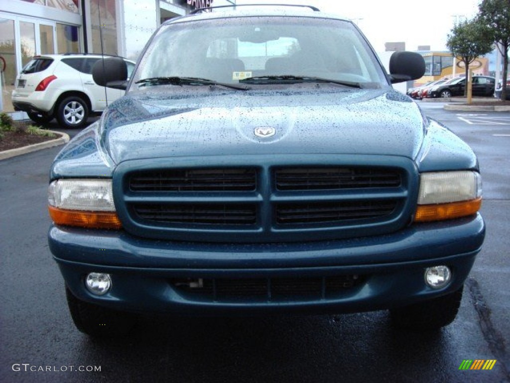 2000 Durango SLT 4x4 - Aquamarine Metallic / Mist Gray photo #8