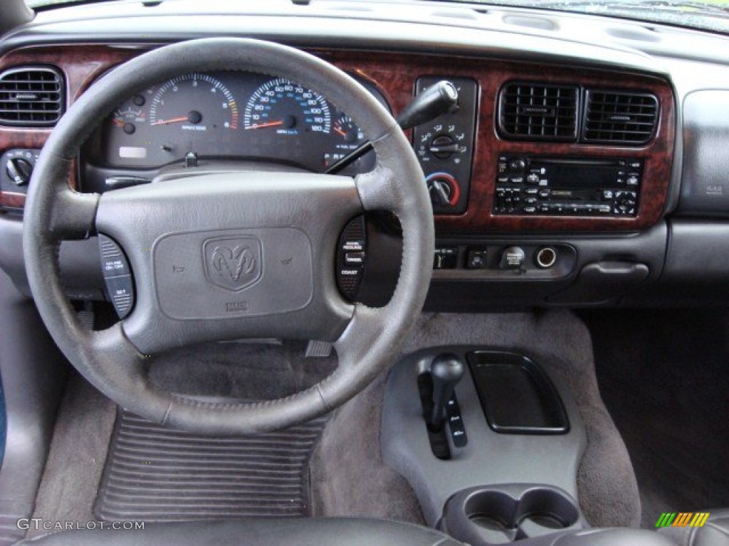 2000 Durango SLT 4x4 - Aquamarine Metallic / Mist Gray photo #12