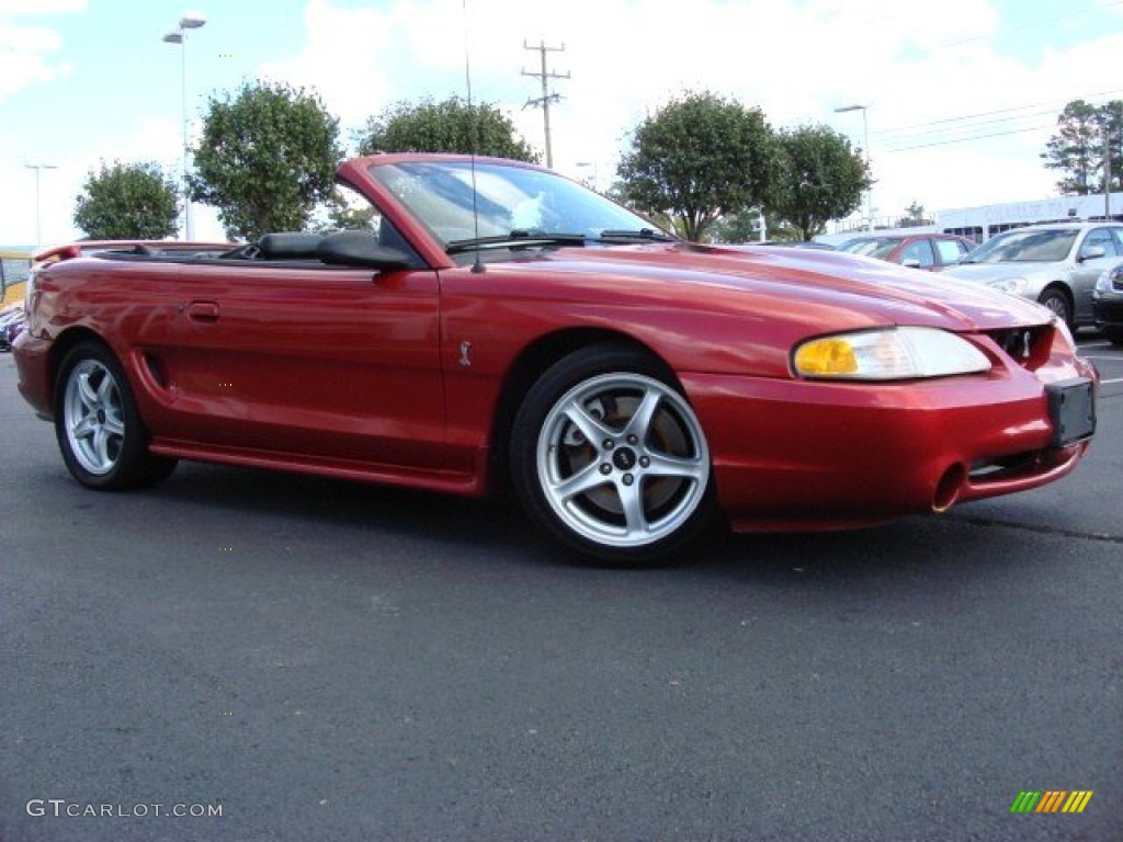 Laser Red 1998 Ford Mustang SVT Cobra Convertible Exterior Photo #55338506