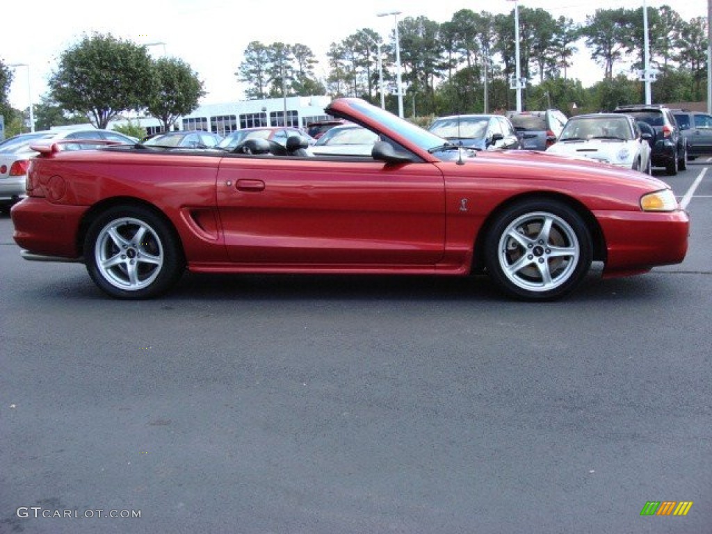 Laser Red 1998 Ford Mustang SVT Cobra Convertible Exterior Photo #55338512
