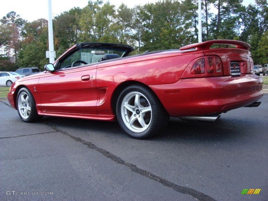1998 Mustang SVT Cobra Convertible - Laser Red / Black photo #5