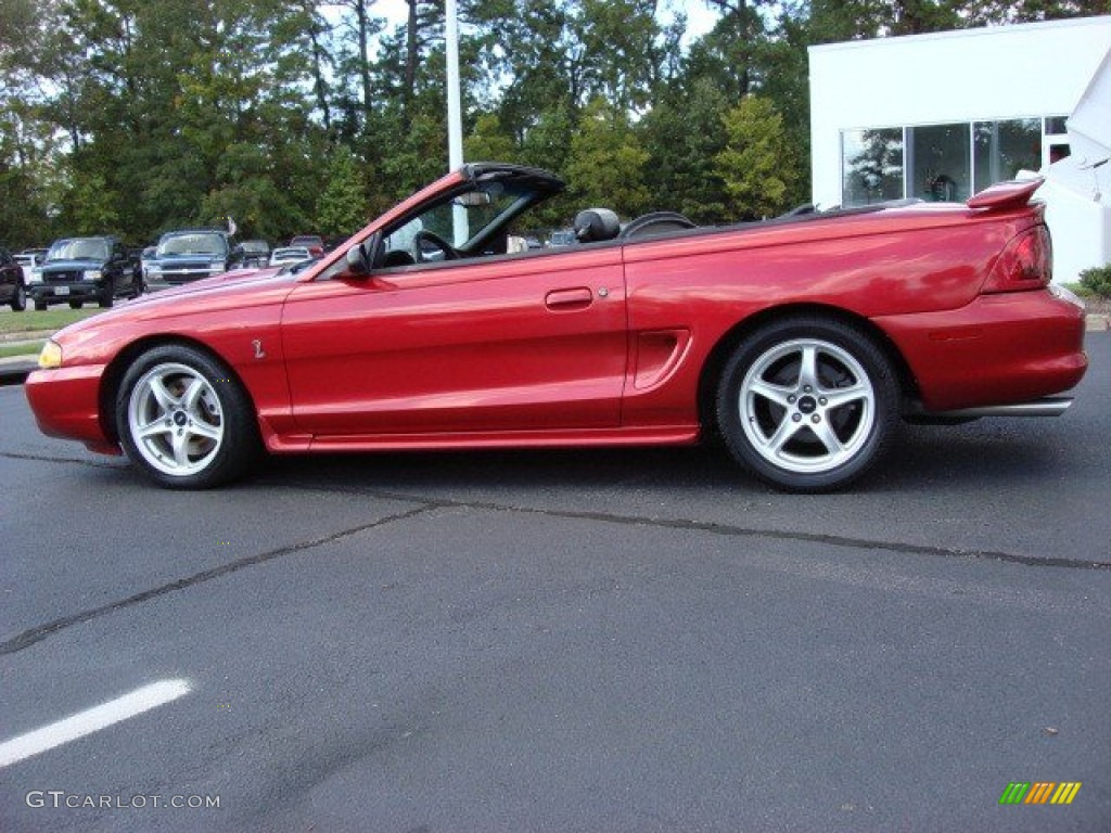 Laser Red 1998 Ford Mustang SVT Cobra Convertible Exterior Photo #55338542