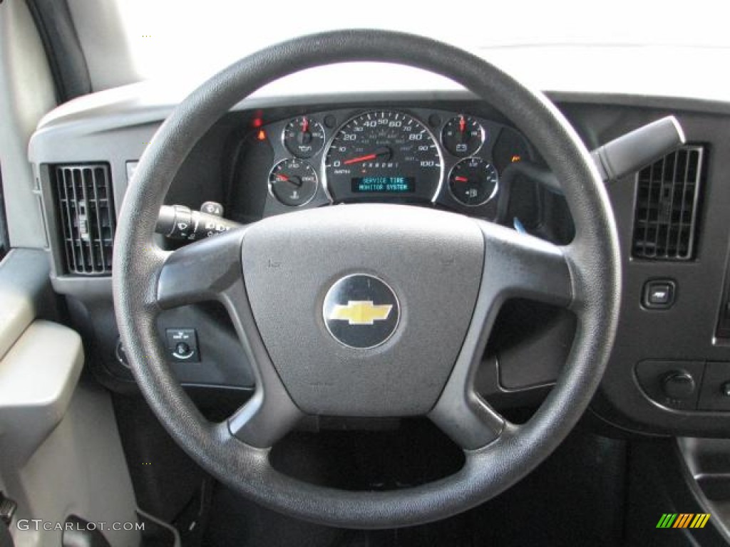 2011 Chevrolet Express 2500 Work Van Medium Pewter Steering Wheel Photo #55339880
