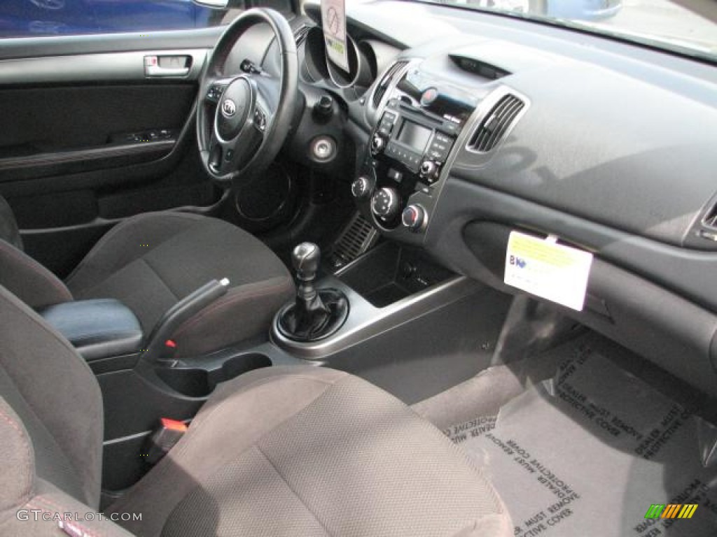 Black Sport Interior 2010 Kia Forte Koup SX Photo #55339988