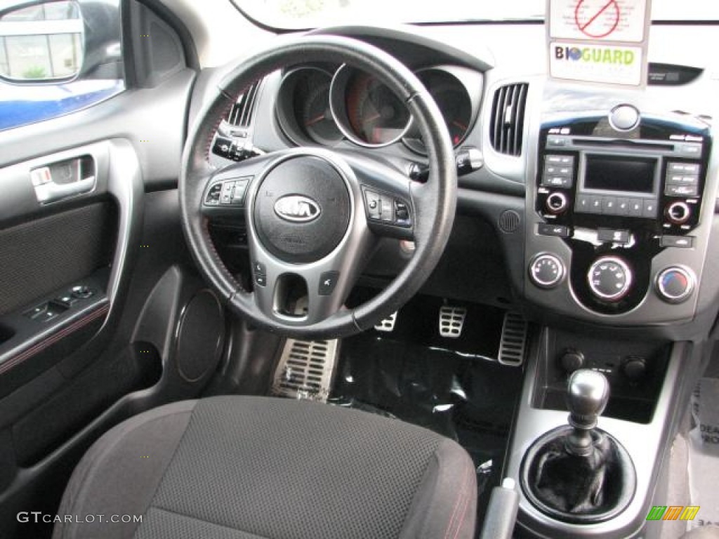 2010 Kia Forte Koup SX Black Sport Dashboard Photo #55339995