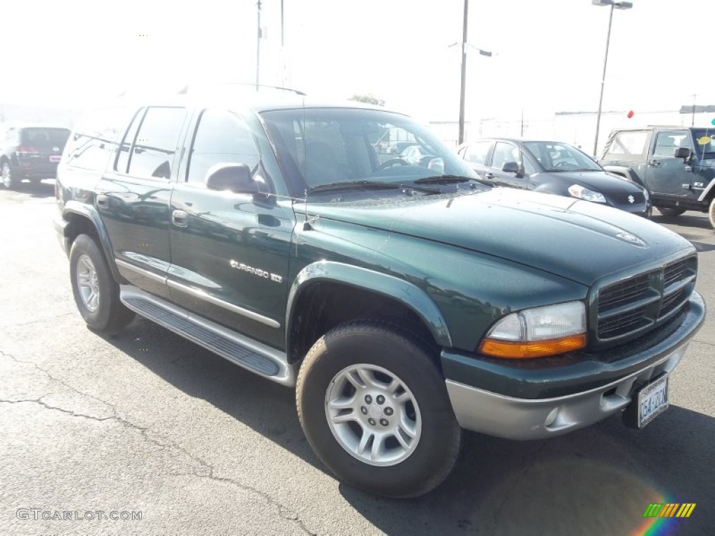 1999 Durango SLT - Forest Green Pearlcoat / Camel/Tan photo #1