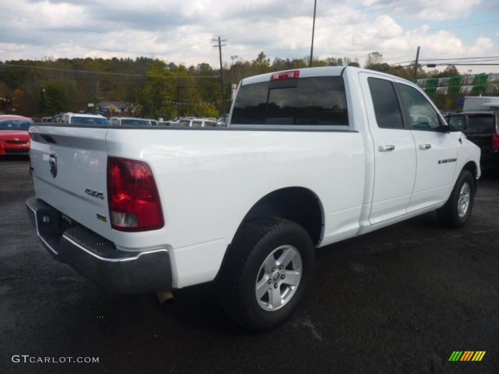 2011 Ram 1500 SLT Quad Cab 4x4 - Bright White / Dark Slate Gray/Medium Graystone photo #3