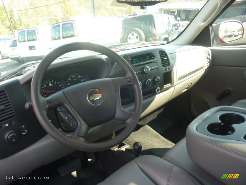 2008 Silverado 1500 Work Truck Regular Cab 4x4 - Victory Red / Light Titanium/Ebony Accents photo #11