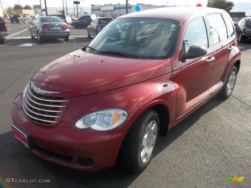 2007 PT Cruiser  - Inferno Red Crystal Pearl / Pastel Slate Gray photo #3