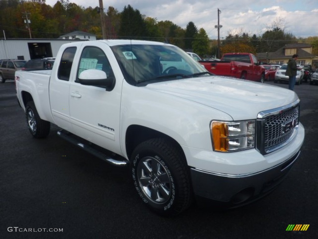 2012 Sierra 1500 SLT Extended Cab 4x4 - Summit White / Ebony photo #1