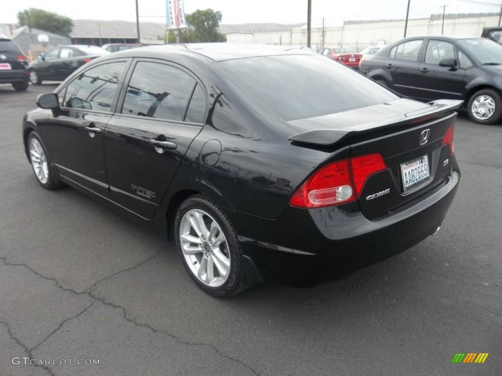 2007 Honda civic nighthawk black sedan