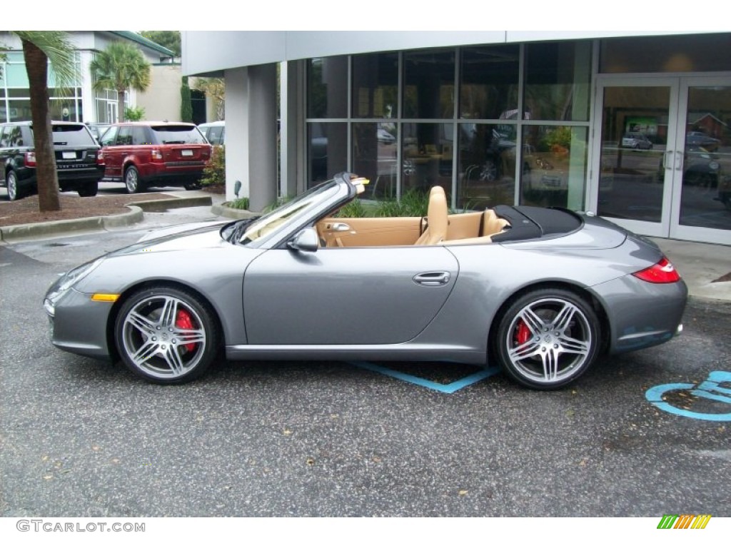 Meteor Grey Metallic 2012 Porsche 911 Carrera S Cabriolet Exterior Photo #55341974