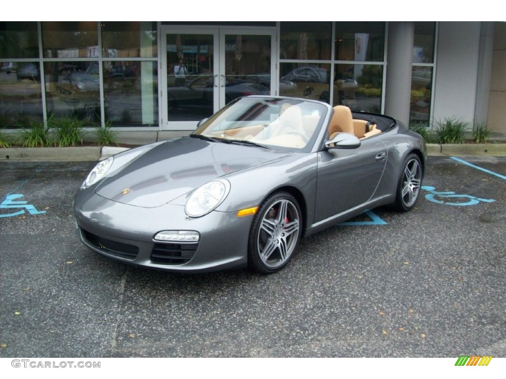 Meteor Grey Metallic 2012 Porsche 911 Carrera S Cabriolet Exterior Photo #55341980