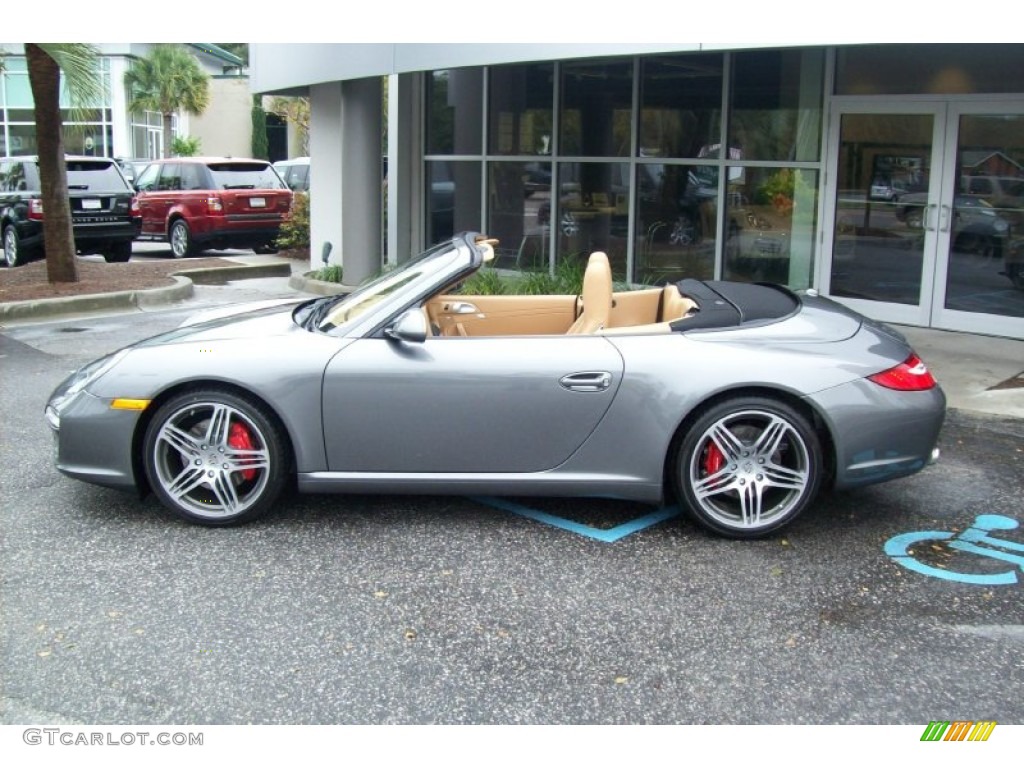 Meteor Grey Metallic 2012 Porsche 911 Carrera S Cabriolet Exterior Photo #55342067