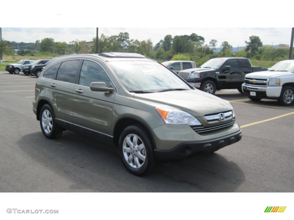 2009 CR-V EX-L - Green Tea Metallic / Ivory photo #7