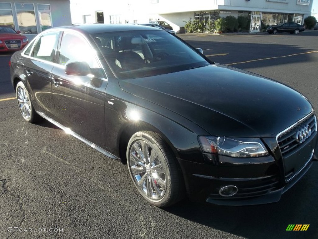 2012 A4 2.0T quattro Sedan - Brilliant Black / Black photo #1