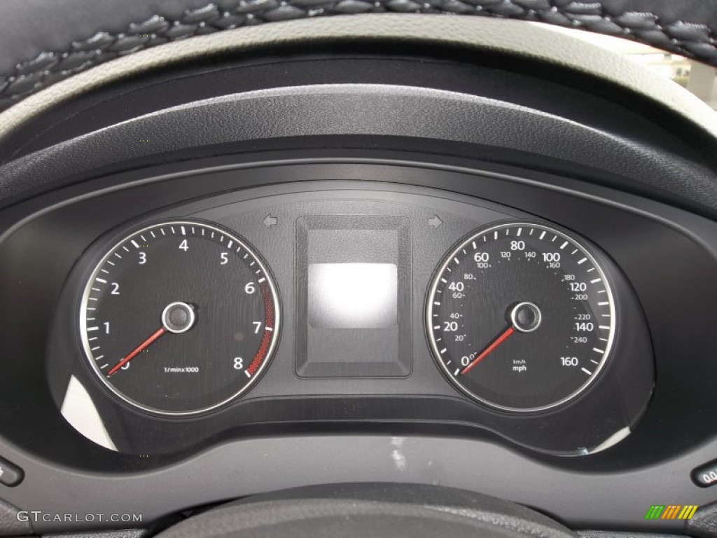 2012 Volkswagen Jetta SE Sedan Gauges Photo #55343399