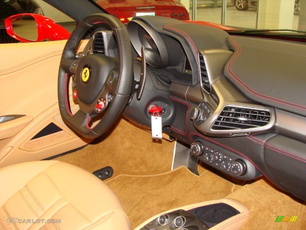 2010 Ferrari 458 Italia Beige Dashboard Photo #55343905