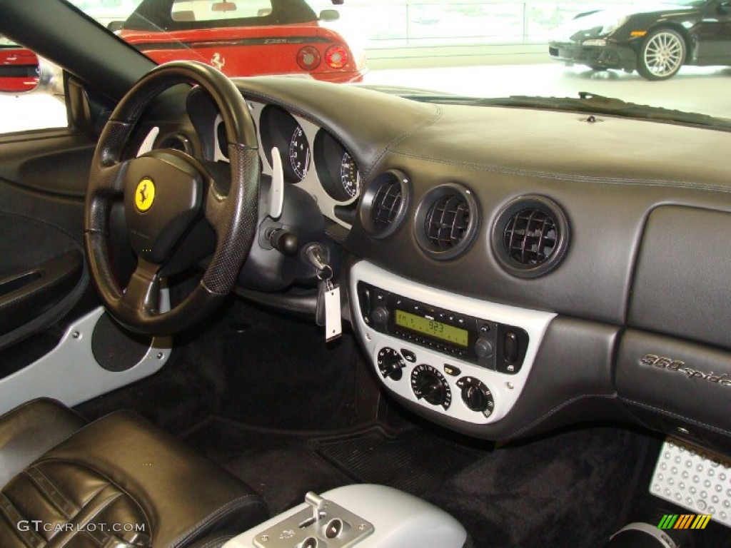 2001 Ferrari 360 Spider Black Dashboard Photo #55344494