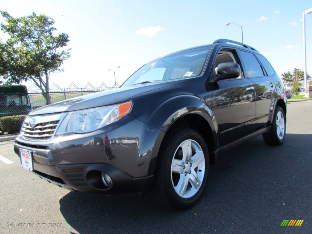 2009 Forester 2.5 X Limited - Obsidian Black Pearl / Platinum photo #1