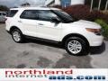 2012 White Suede Ford Explorer XLT 4WD  photo #2