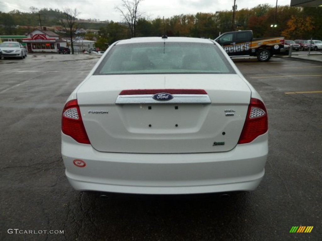 2010 Fusion SEL V6 AWD - White Platinum Tri-coat Metallic / Medium Light Stone photo #3