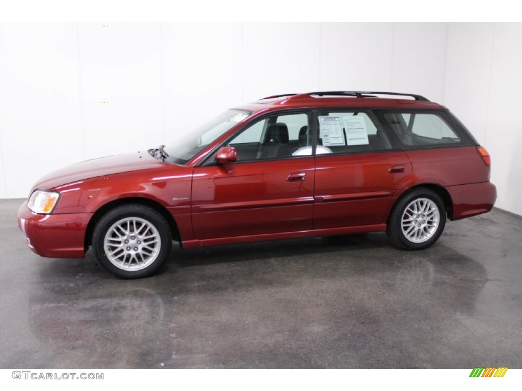 Regatta Red Pearl 2004 Subaru Legacy L Wagon Exterior Photo #55347402