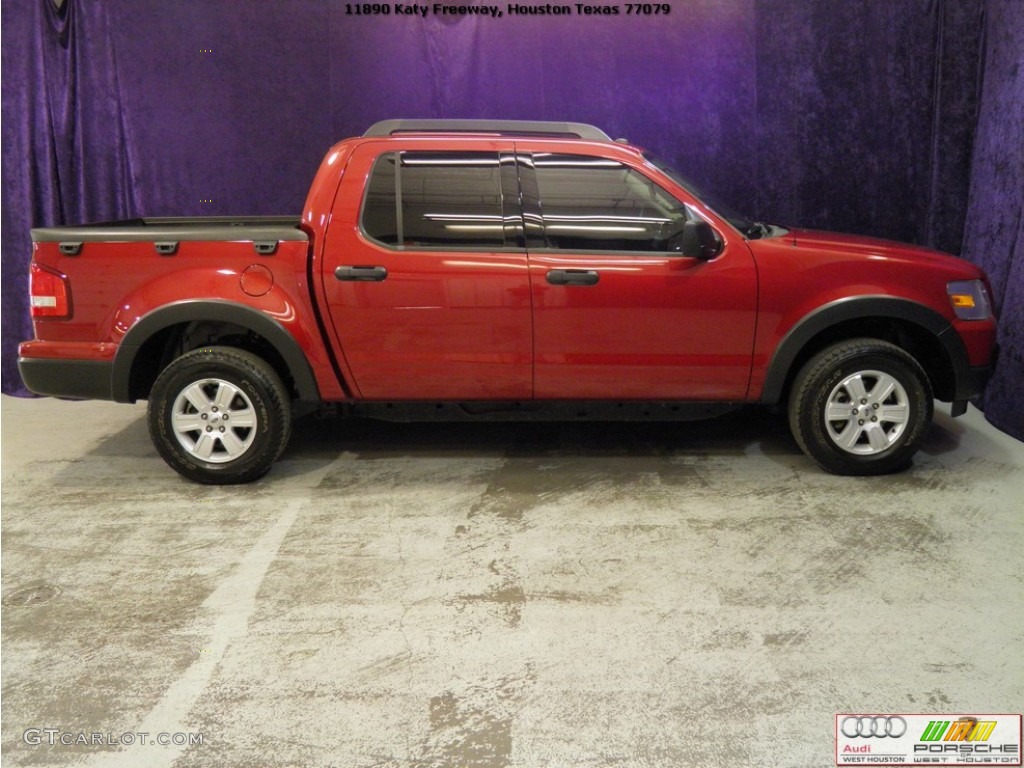 2010 Explorer Sport Trac XLT - Sangria Red Metallic / Charcoal Black photo #6