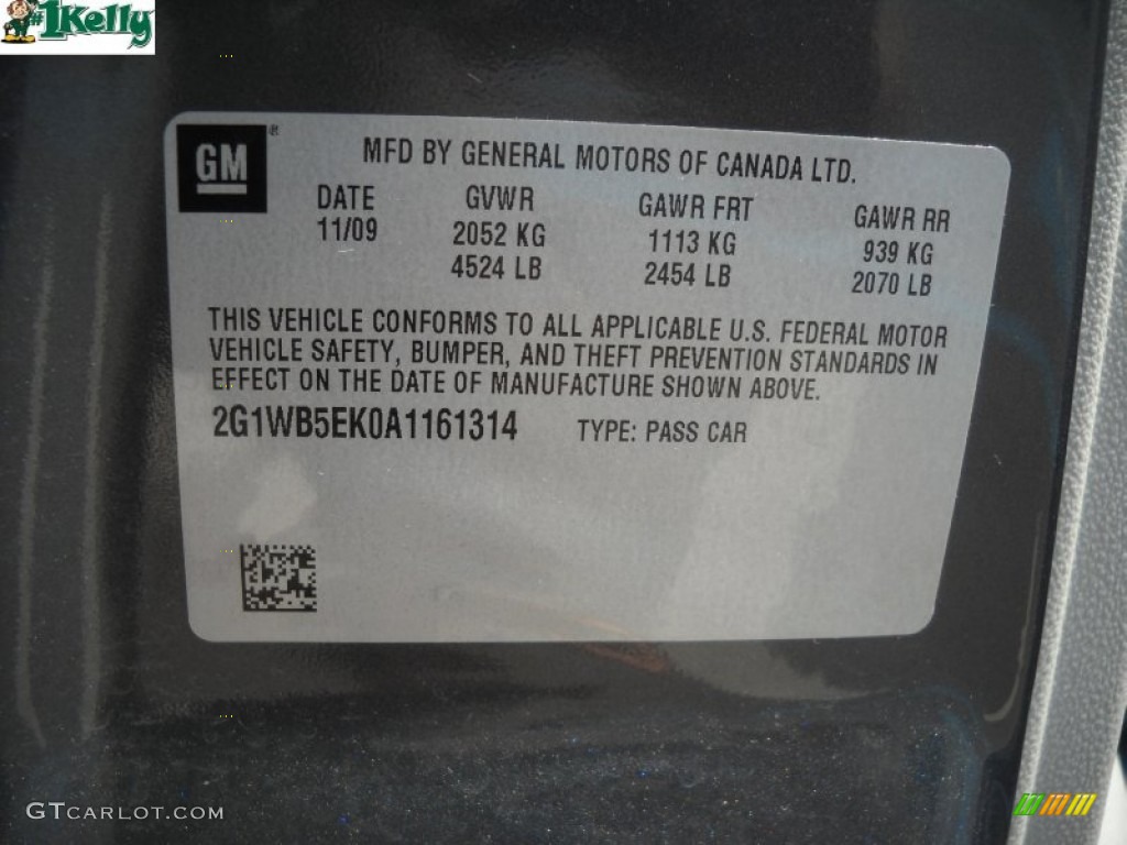2010 Impala LT - Cyber Gray Metallic / Neutral photo #10