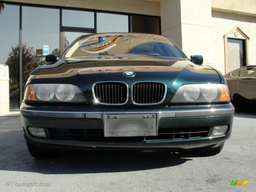 2000 5 Series 528i Sedan - Oxford Green Metallic / Sand photo #5