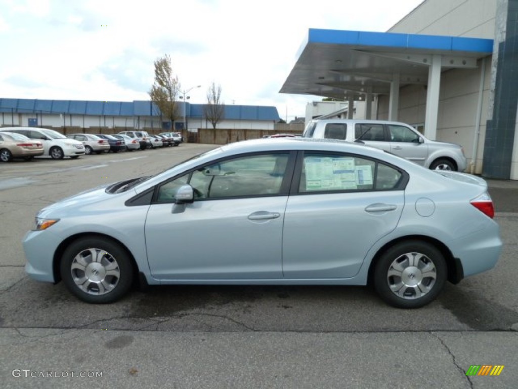 Cool Mist Metallic 2012 Honda Civic Hybrid Sedan Exterior Photo #55349504