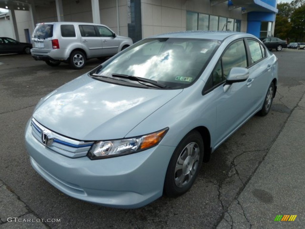 Cool Mist Metallic 2012 Honda Civic Hybrid Sedan Exterior Photo #55349561