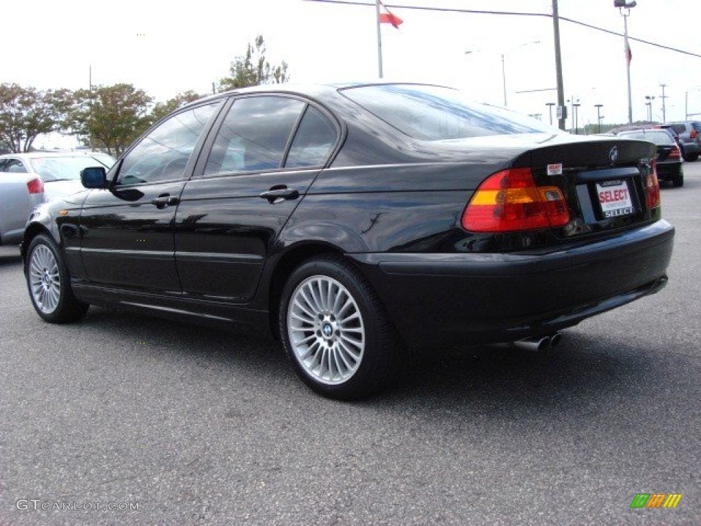 2003 3 Series 325xi Sedan - Jet Black / Grey photo #4