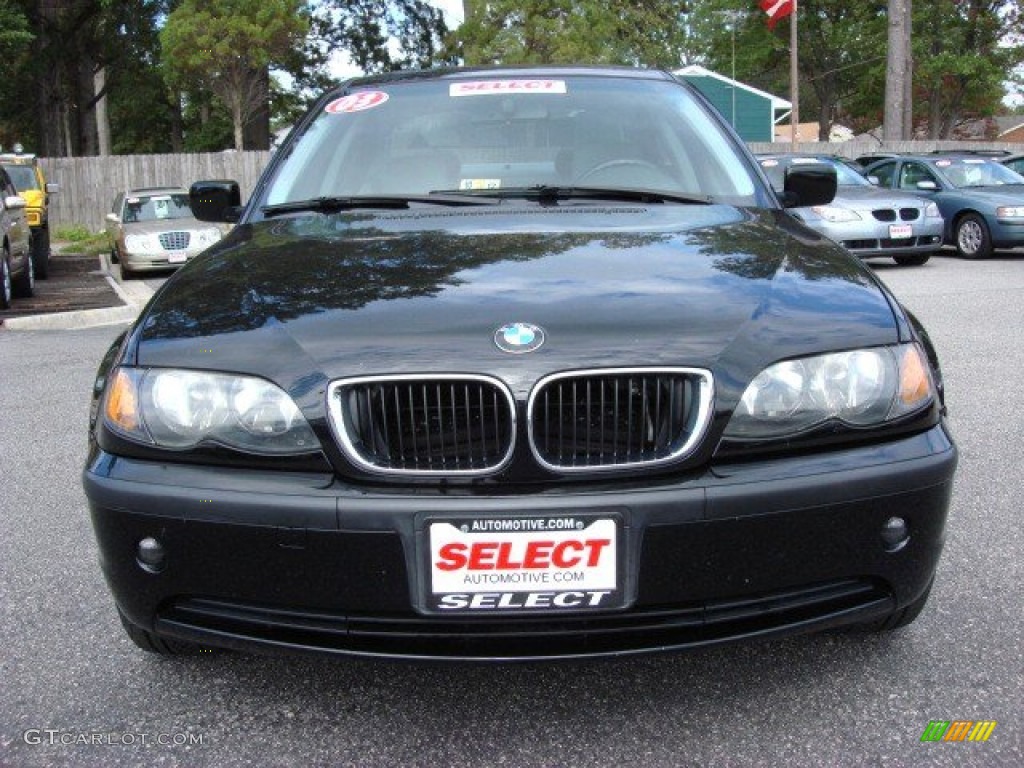 2003 3 Series 325xi Sedan - Jet Black / Grey photo #8