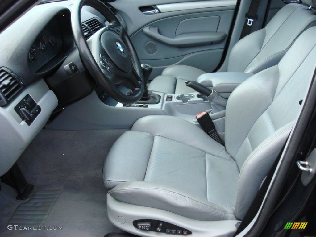 2003 3 Series 325xi Sedan - Jet Black / Grey photo #9