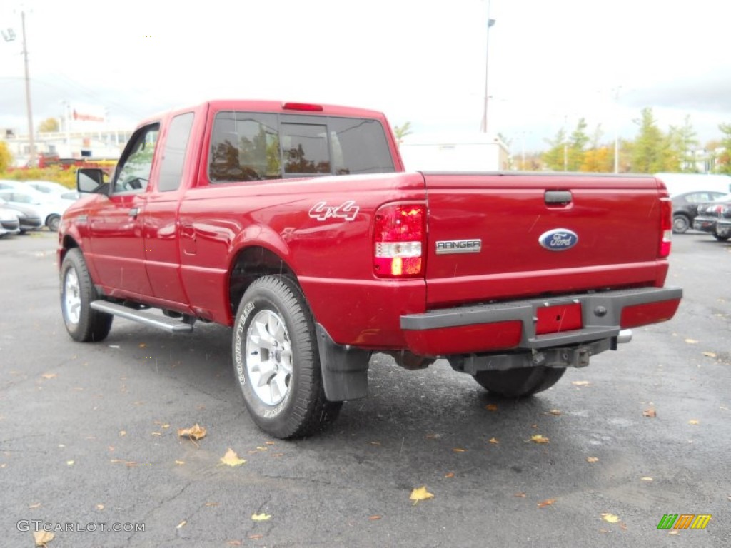 2011 Ranger XLT SuperCab 4x4 - Redfire Metallic / Medium Dark Flint photo #3