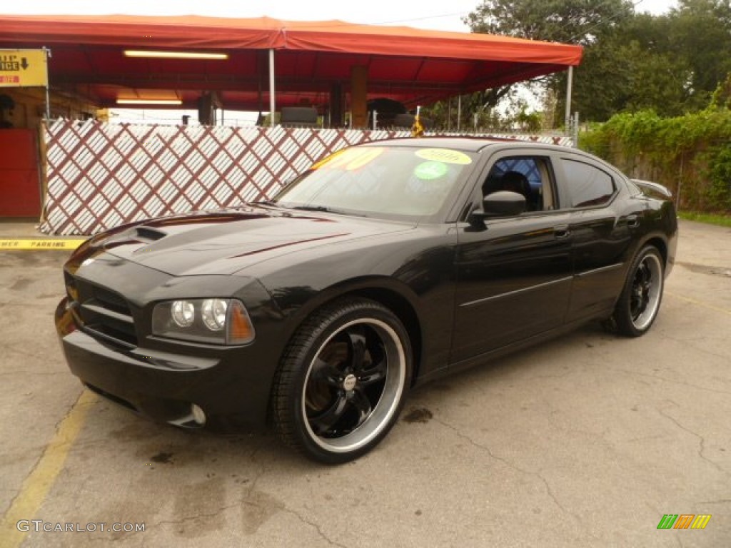 Brilliant Black Crystal Pearl 2006 Dodge Charger SE Exterior Photo #55350698