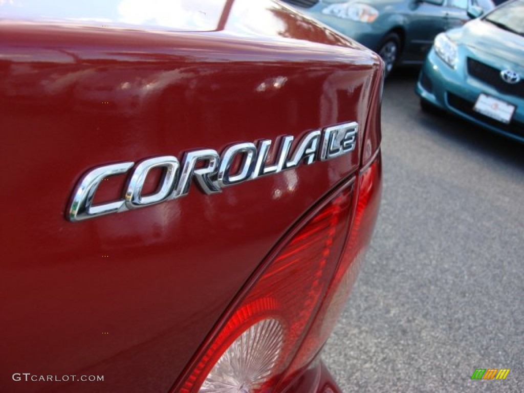 2006 Corolla LE - Impulse Red Pearl / Beige photo #23