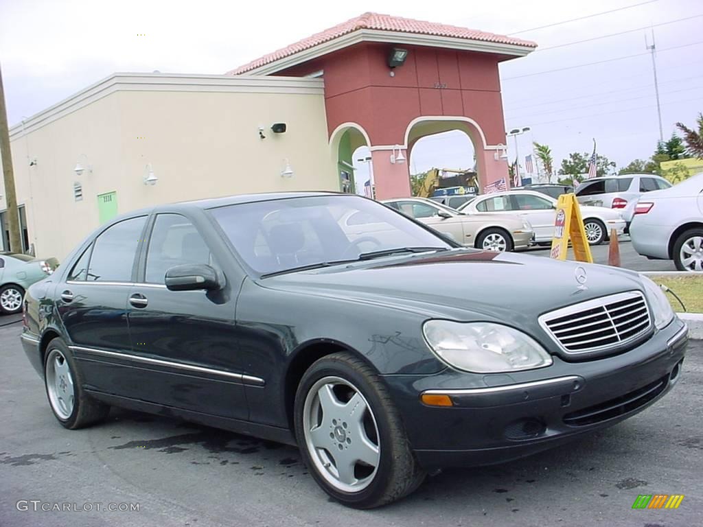 2002 S 500 Sedan - Dark Turquoise Metallic / Charcoal photo #1