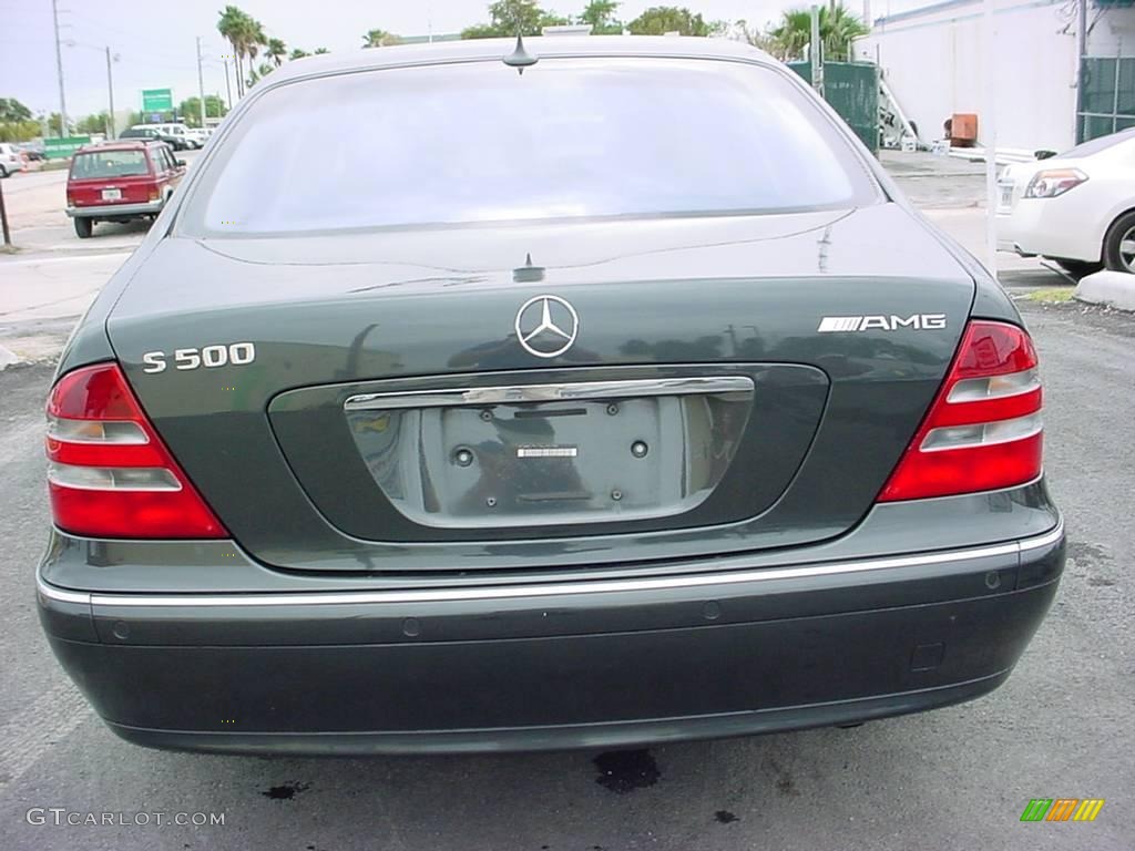 2002 S 500 Sedan - Dark Turquoise Metallic / Charcoal photo #4