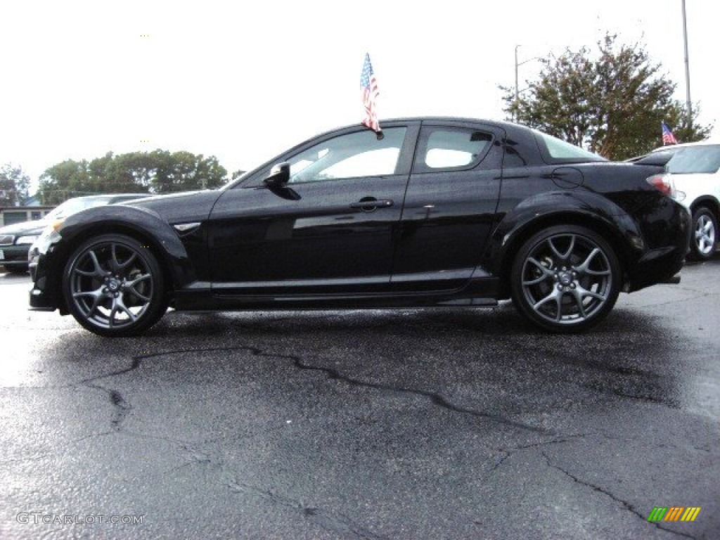 2009 RX-8 R3 - Sparkling Black Mica / Black photo #6