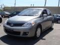 2008 Magnetic Gray Nissan Versa 1.8 S Sedan  photo #3