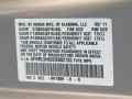 NH700M: Alabaster Silver Metallic 2012 Honda Odyssey EX-L Color Code