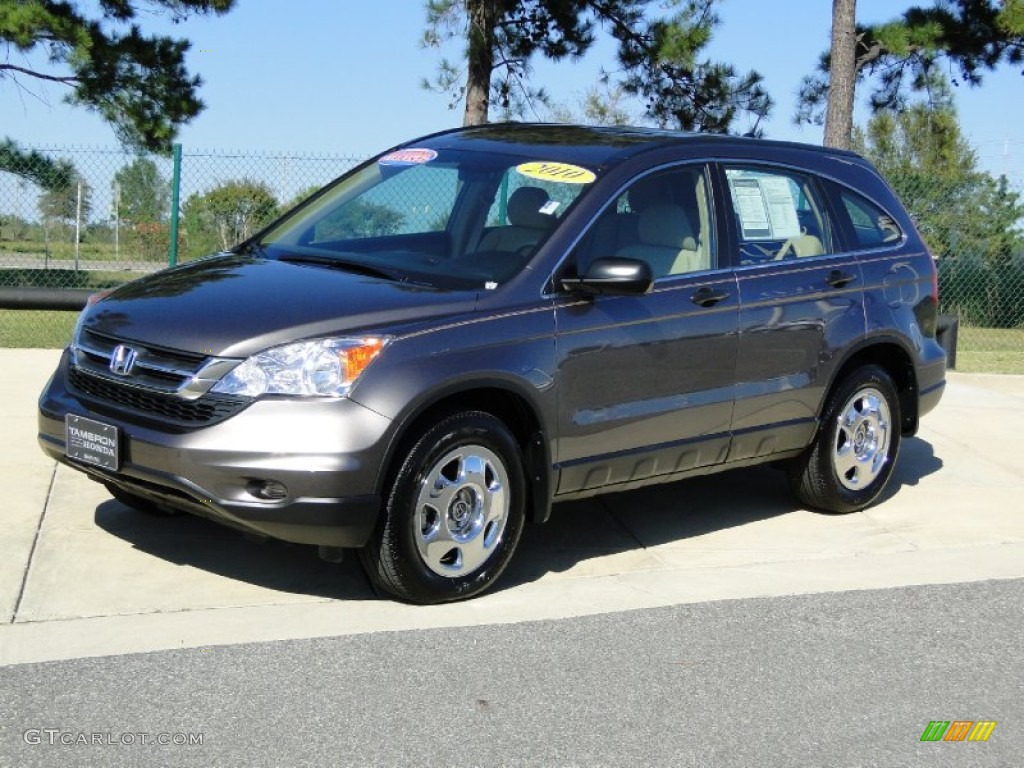 2010 CR-V LX - Urban Titanium Metallic / Ivory photo #10