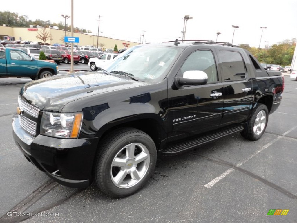 Black 2012 Chevrolet Avalanche LS 4x4 Exterior Photo #55356812