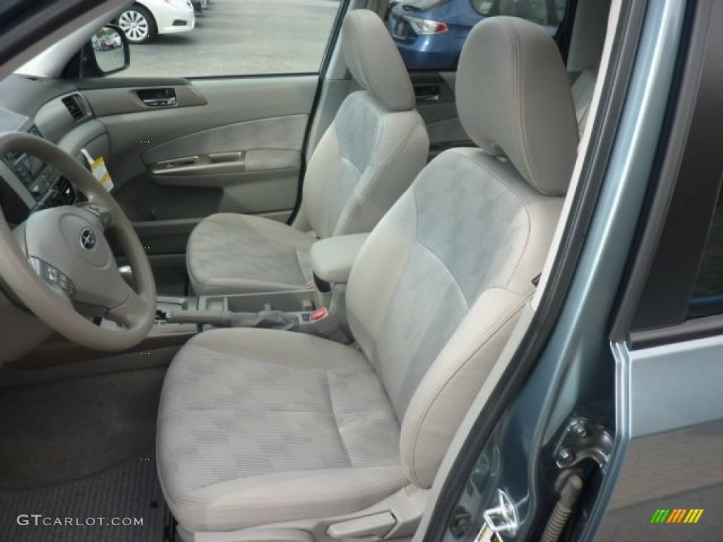 2009 Forester 2.5 X Premium - Sage Green Metallic / Platinum photo #3