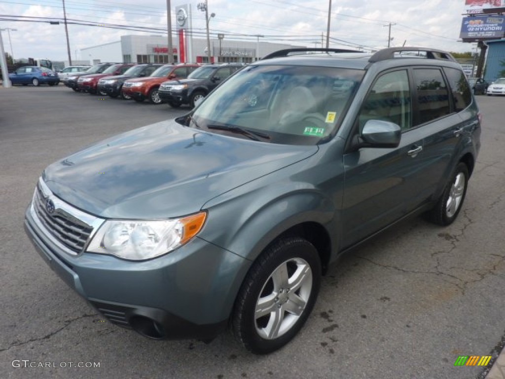 2009 Forester 2.5 X Premium - Sage Green Metallic / Platinum photo #11