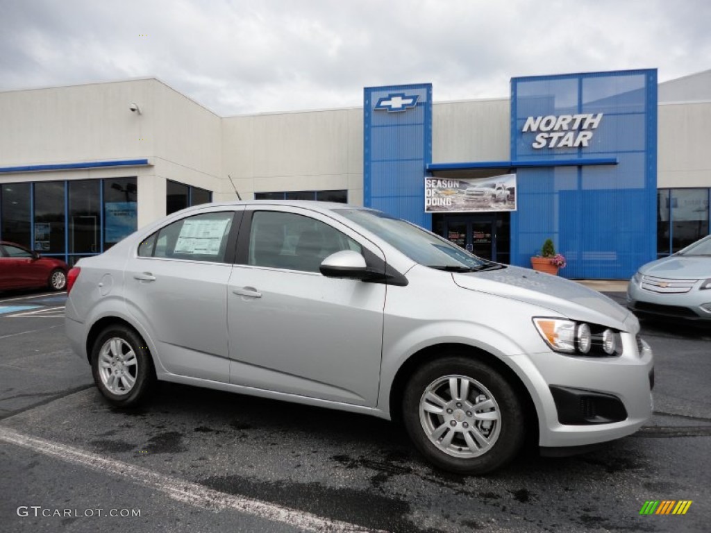 2012 Sonic LT Sedan - Silver Ice Metallic / Jet Black/Dark Titanium photo #1