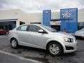2012 Silver Ice Metallic Chevrolet Sonic LT Sedan  photo #1